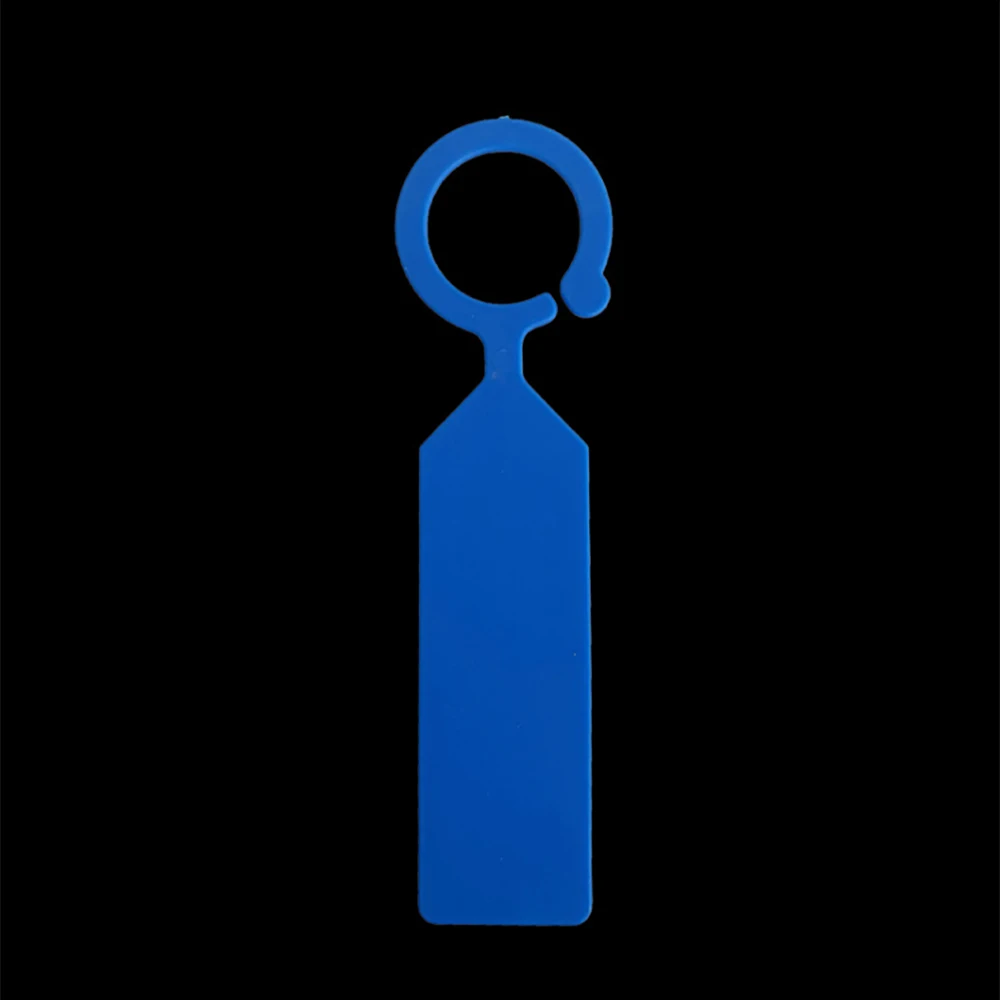 Blue 50 шт пластиковые этикетки для растений цветные детские садовые подвесные бирки для растений многоразовые маркеры для растений крюки для деревьев(7 цветов - Цвет: Blue