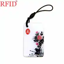 UID S50 1K 13,56 Mhz RFID блок перезаписываемые метки IC карта сменная карта для контроля доступа водонепроницаемый клей брелок 1 шт