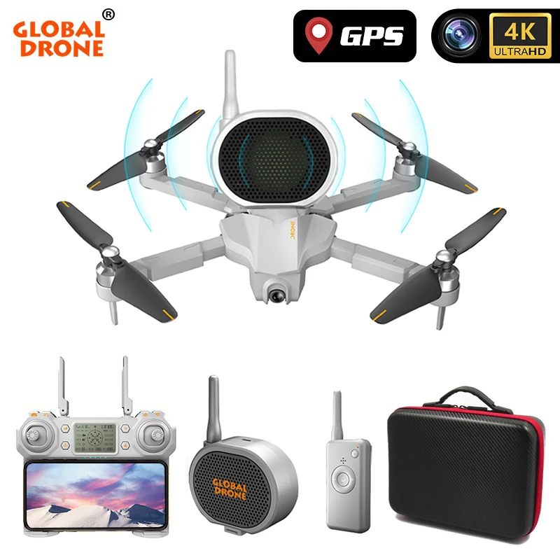 Дрон 4K GPS с регулируемым гиростабилизатором HD камера динамик Квадрокоптер следуй