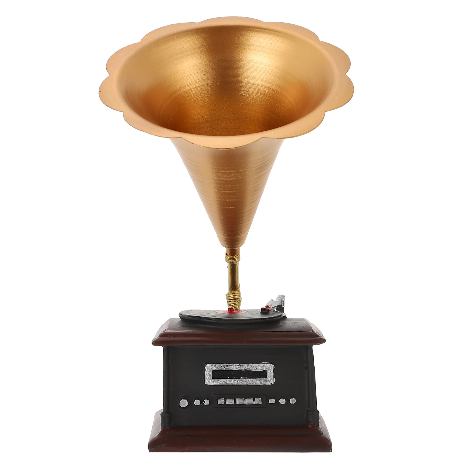 1pc Creative Resin Gramophone Modeling Retro Decor Fake | Дом и сад