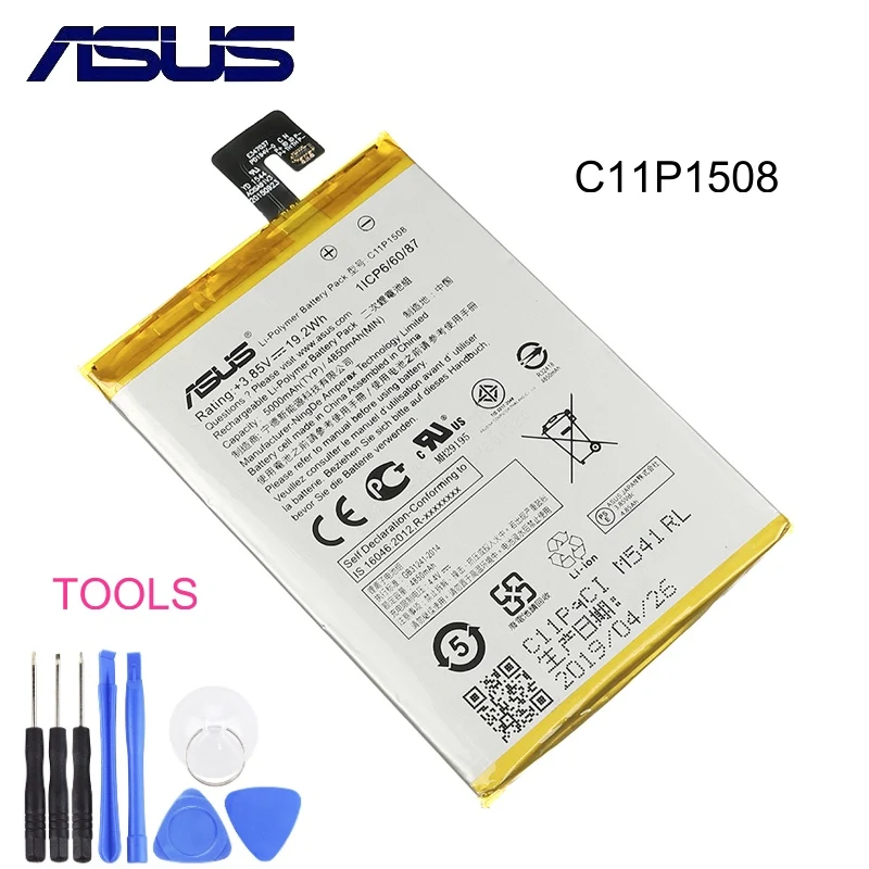 Оригинальный аккумулятор ASUS C11P1508 для телефона Zenfone max 5000Z C550KL ZC550KL Z010AD Z010DD Z010D Z010DA