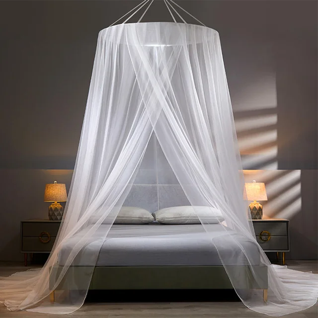 YanYangTian Bed Canopy on the Bed Mosquito Net Baldachin Camping Tent Repellent Tent Insect Curtain Bed Net White