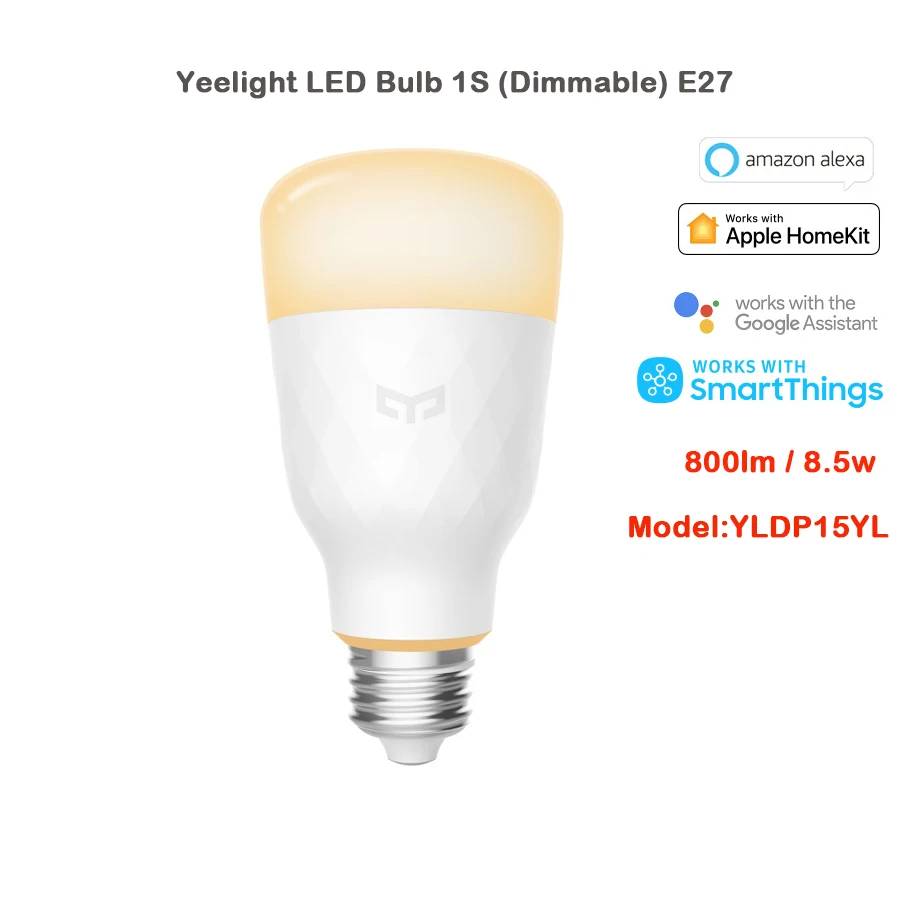 Yeelight Smart LED Bulb Smart Lamp 1S/1SE Colorful Lamp 800/650 Lumens E27 For mi home App Google Assistant