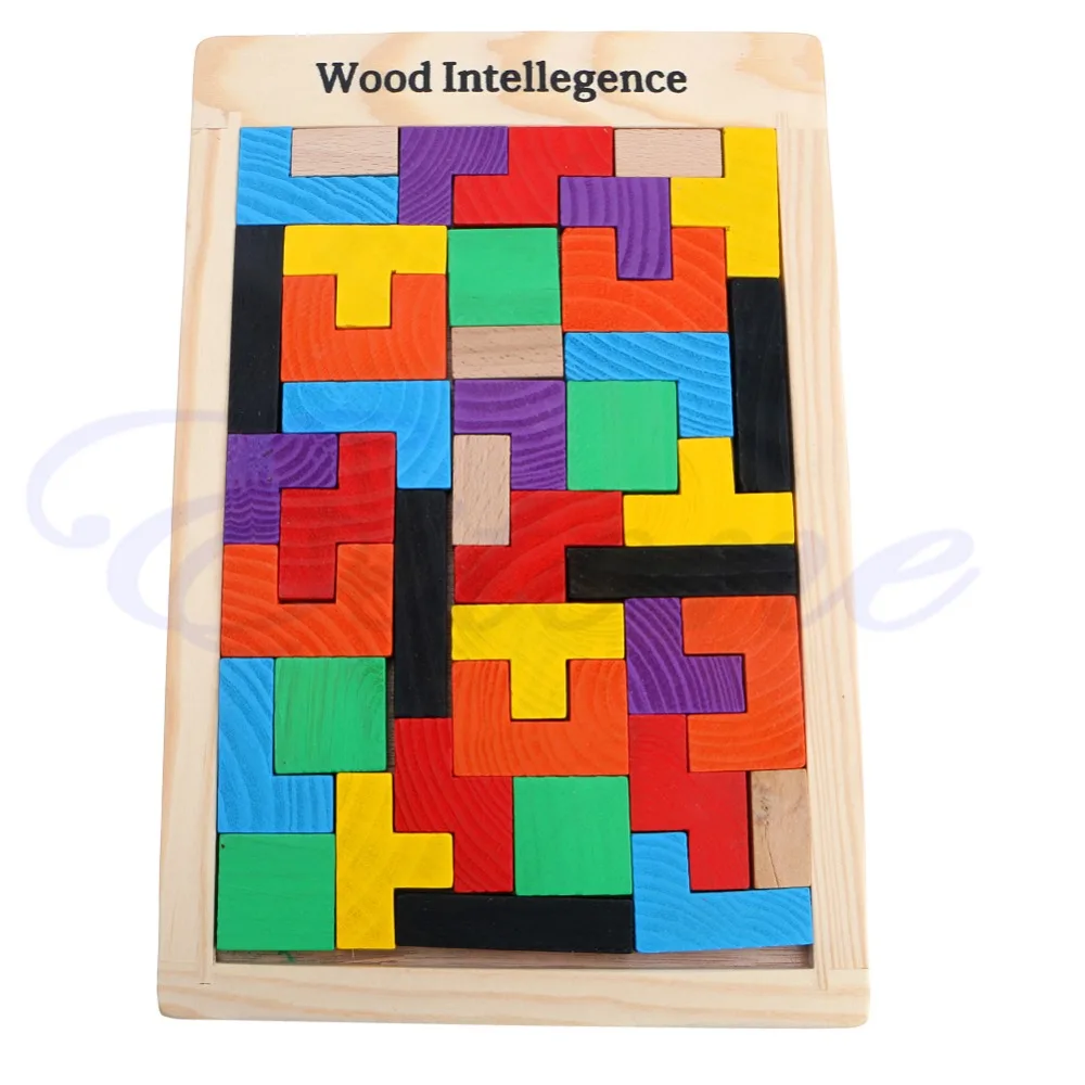 Tangram Головоломка тетрис игра детская деревянная развивающая игрушка