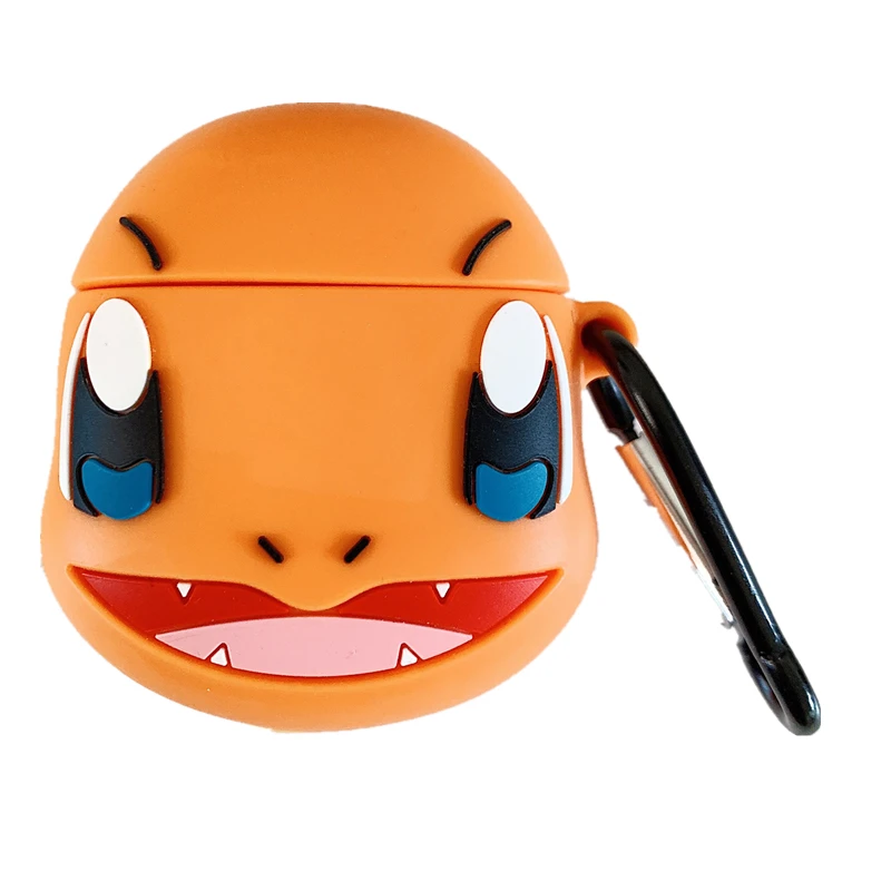 3D Япония милый мультфильм Charmander настенные наклейки крышка для наушников для Apple Airpods 1/2 силиконовые защитные кожухи головных телефонов