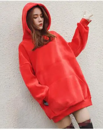 Double Gold Velvet female Sweatshirt New Women Spring Autumn Harajuku BF Loose Thickened Plus Velvet Hooded Hoodies Double Gold Velvet female Sweatshirt New Women Spring Autumn Harajuku BF Loose Thickened Plus Velvet Hooded Hoodies