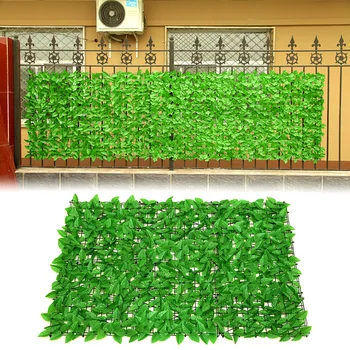 

Decorative Faux Leaves Privacy Screen Backyard Trellis Outdoor Garden Panels   Indoor UV Protection Gate Home Artificial Fence