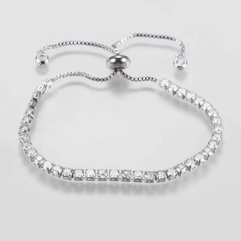 5 шт. Регулируемая медная микро-паве кубического циркония браслеты Боло браслеты слайдеры