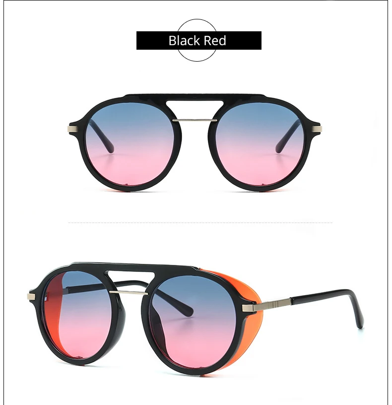 Ralferty стимпанк Солнцезащитные винтажные очки, ретро солнцезащитные очки для женщин и мужчин в стиле панк очки оттенки C599