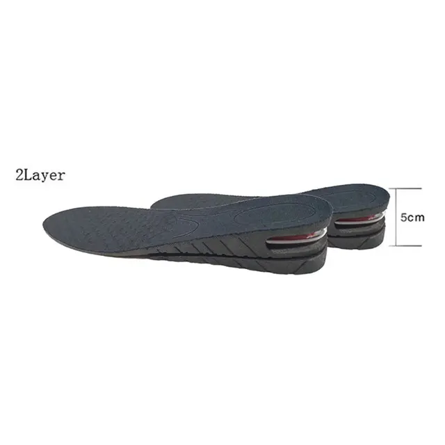 3-9cm Height Increase Insole With Air Cushion Height Lift Taller Support Absorbant Foot Pad Adjustable Cut Shoe Heel Insert Full pad Height 5cm