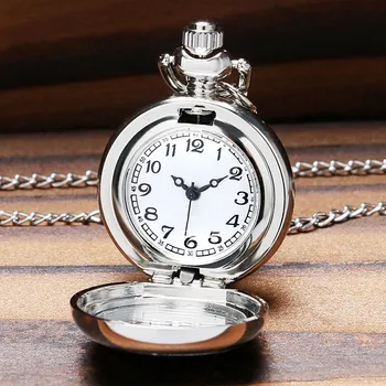 

Vintage Silver Horse Design Quartz Pocket Watch Steampunk Necklace Pendant Clock Chain for Women Men Gifts Relogio Watches
