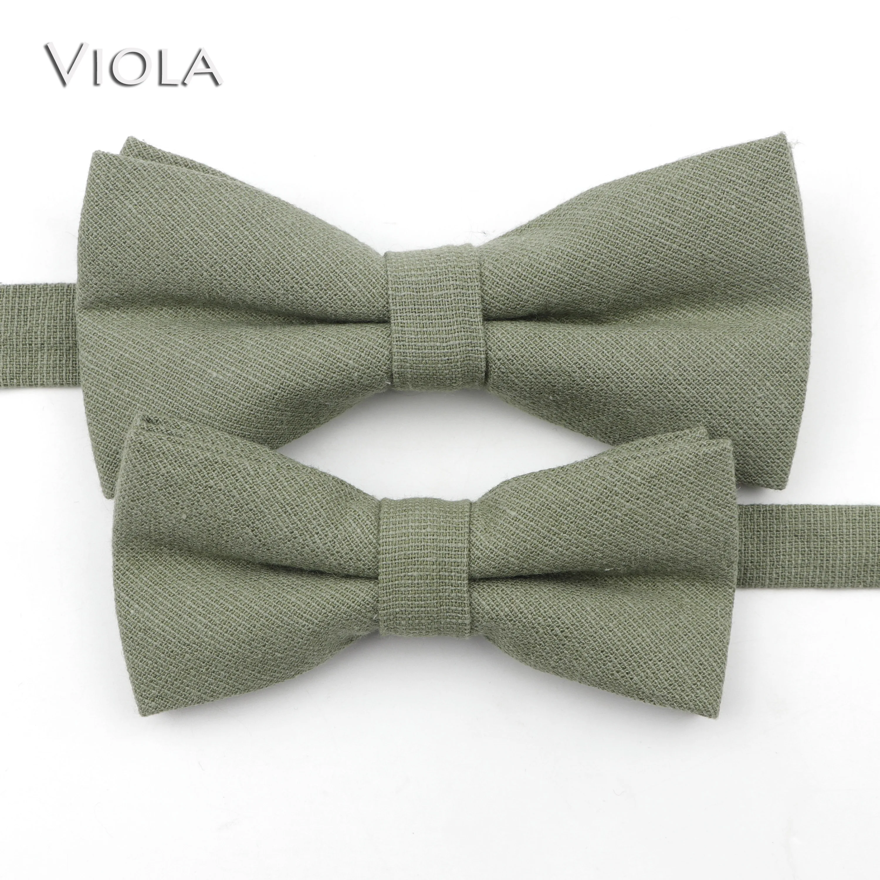 Solid Colorful Parent-Child Bowtie Sets 100% Cotton Kids Pet Men Butterfly Blue Red Pink Casual Bow Tie Gift Accessory neck tie