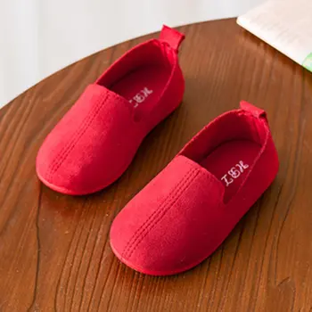 

Fashion Solid Color Children Casual Shoes Shoes Soft PU Leather Flat Shoes with Anti-slip Rubber Sole Unisex for Girl Boys 2018