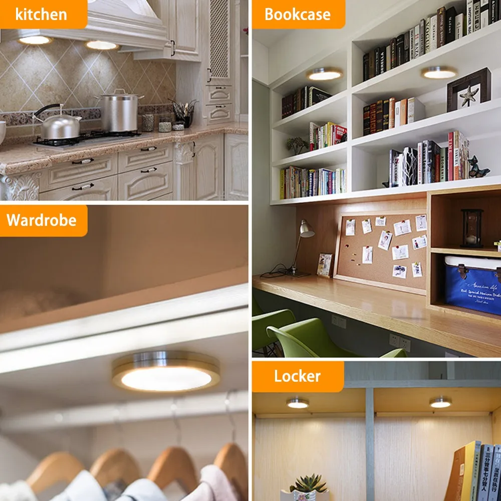1/3/6 шт. Cabinet Light 2 Вт DC12V светодиодный шкаф легкий алюминиевый выставочный стенд огни для Кухня счетчик шкаф точечные светильники