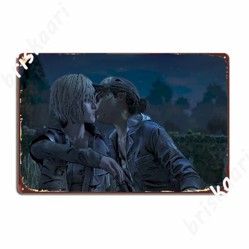 

Twdg Violentine Kissing Poster Metal Plaque Wall Decor Decoration Wall Pub Garage Club Tin Sign Poster