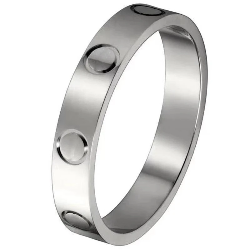 

Wedding rings for women rose gold Stainless Steel jewelry Screw crystal Zircon party acero inoxidable joyeria mujer silver ring