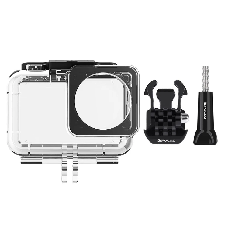 PULUZ 61 м подводный водонепроницаемый корпус Дайвинг чехол для DJI Osmo экшн-камеры, с пряжкой базовое крепление и винт