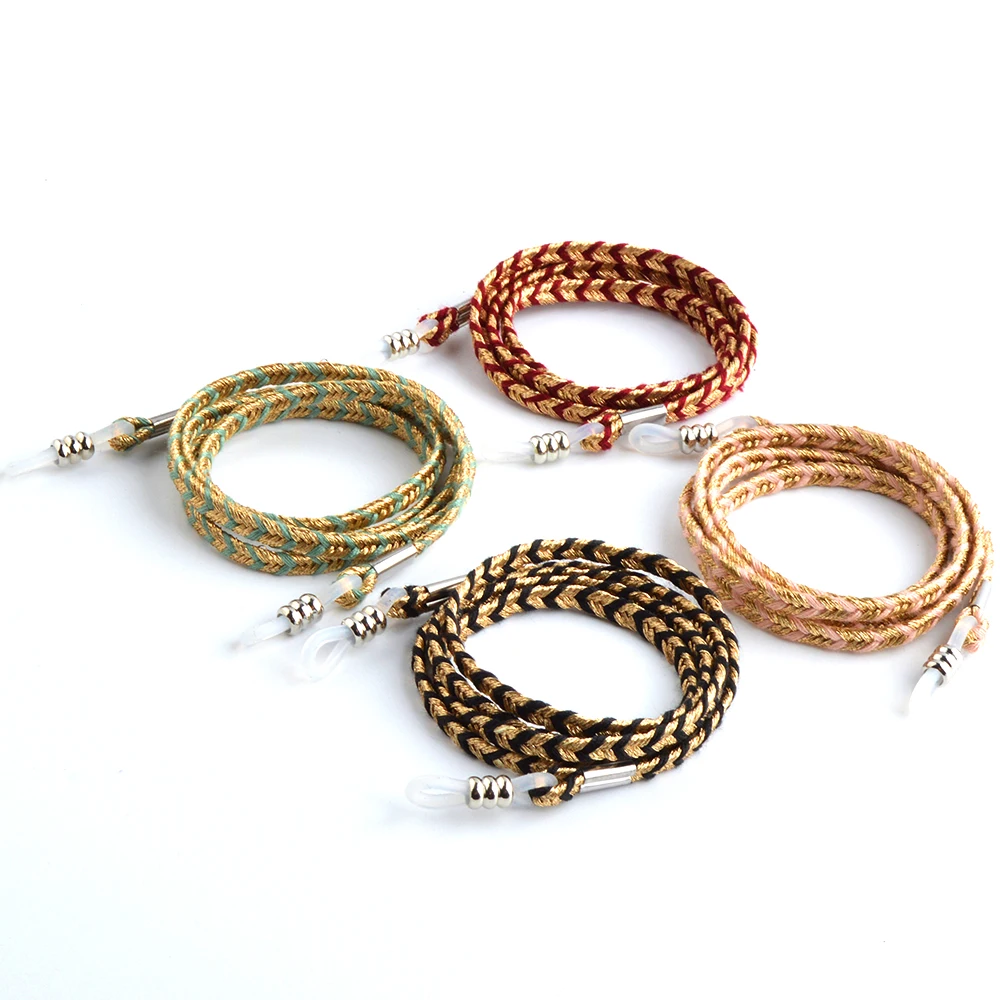 

Wholesale 20pcs New fashion Gold Glasses Cord Sunglasses Chian Eyewear Anti slip rope 4colours