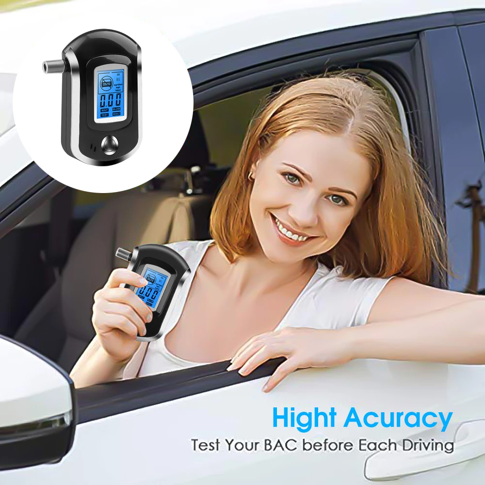 Smart Digital Breath Alcohol Tester LCD Screen AT6000