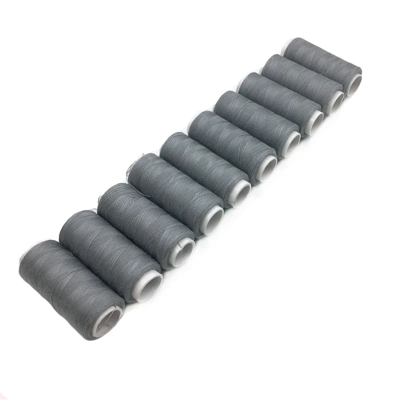10pcs Grey 10 шт./компл. высокого качества 40 S/2 швейная нить для машинного вышивания 200 ярдов/катушка товары для дома - Цвет: 10pcs Grey