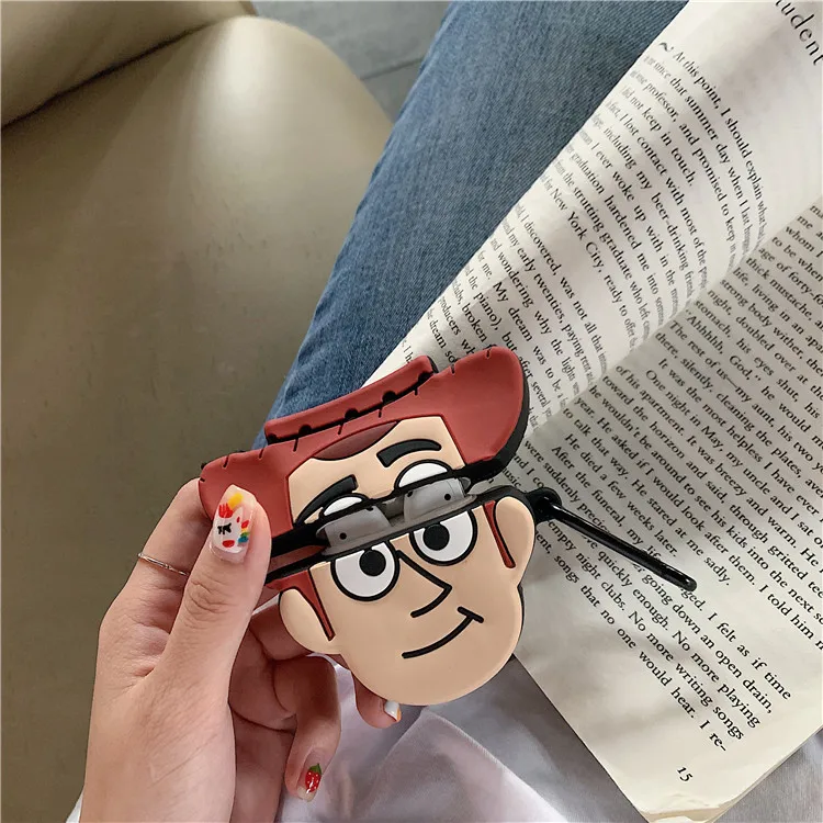 3D милый игрушечный чехол Базз Вуди Лайтер для Apple Airpods силиконовый мультяшный защитный чехол для Earpods чехол