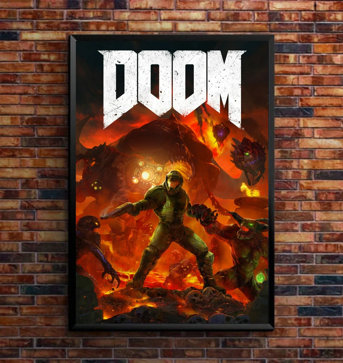Doom II Art Silk Poster 24x36inch