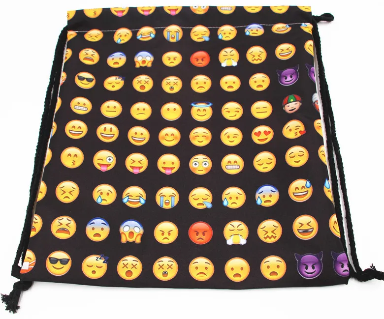Прямая поставка от производителя AliExpress 3D цифровая сумка со стягивающим шнурком и напечатанным текстом рюкзак из ткани Оксфорд