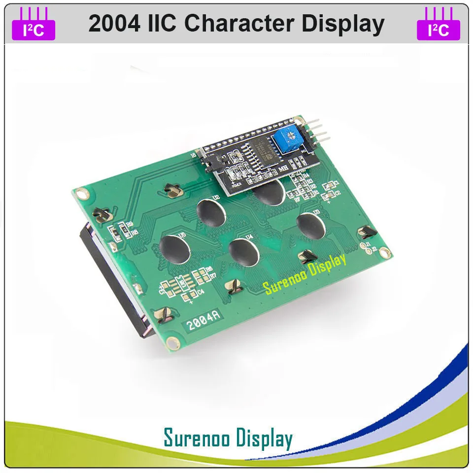 Последовательный IIC I2C TWI 2004 204 20*4 ЖК модуль с английскими и японскими символами