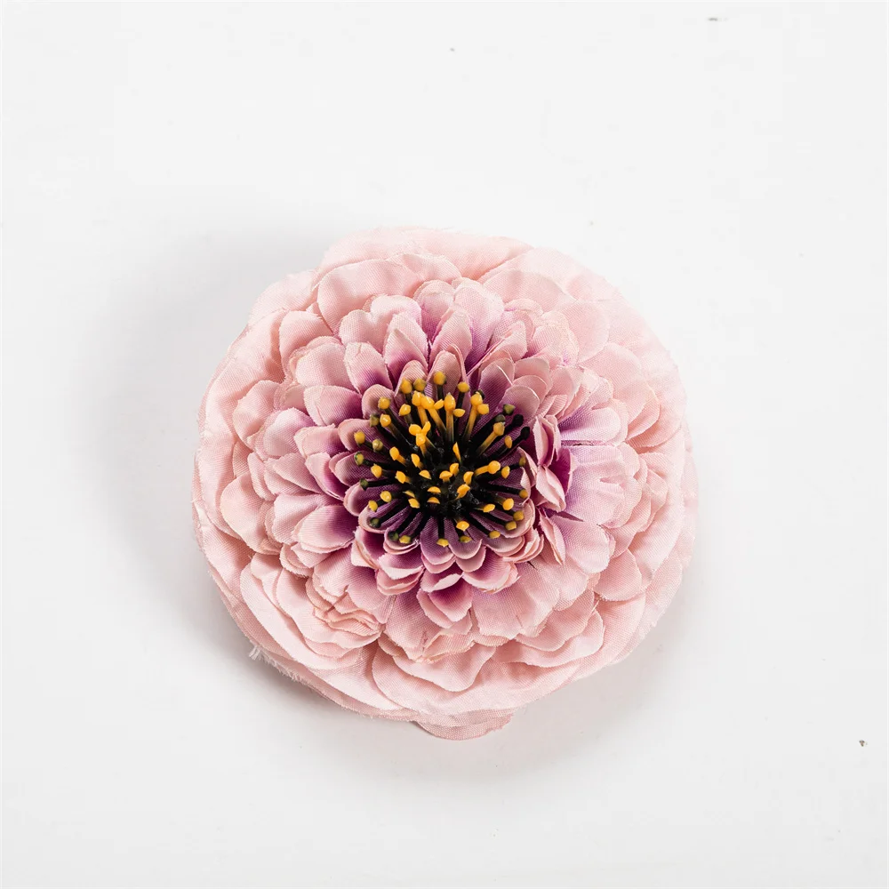 Nanairo 50pcs 9cm Large Silk Artificial Chrysanthemum Flower Heads For Home Wedding Party Decoration DIY Supplies Fake Flowers