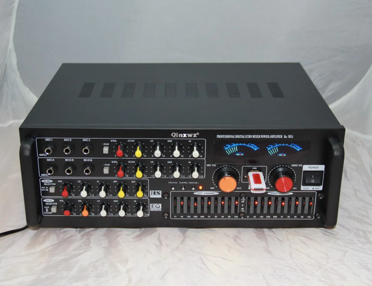 20-сегмент миксер дома высокой мощности караоке усилитель AV Профессиональный