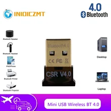 Inoiczmt – Mini USB sans fil BT 4.0 double Mode, adaptateur de Dongle sans fil CSR 4.0 USB 2.0/3.0 pour Windows 10 8 XP Win 7 