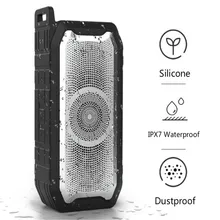 Altavoz subwoofer con Bluetooth portátil centro de música caja de sonido columna acústica impermeable Outdoot Boom Box Soundbar boombox(China)