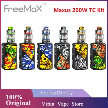 

Original Freemax Maxus 200W TC Kit with 5ml Mesh Pro 2 Tank Support Single/Dual 18650 Battery E-cig Vape Kit Vs Drag 2 / GEN Mod