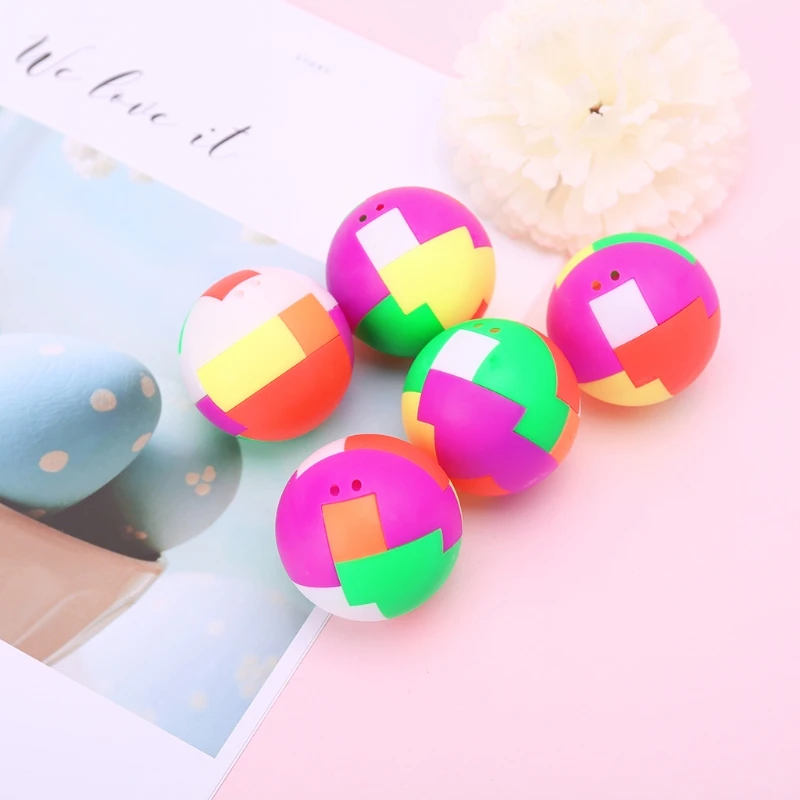 

Colorful Spherical Shaped Puzzle Assembly Ball Kids Intelligence Educational Toy