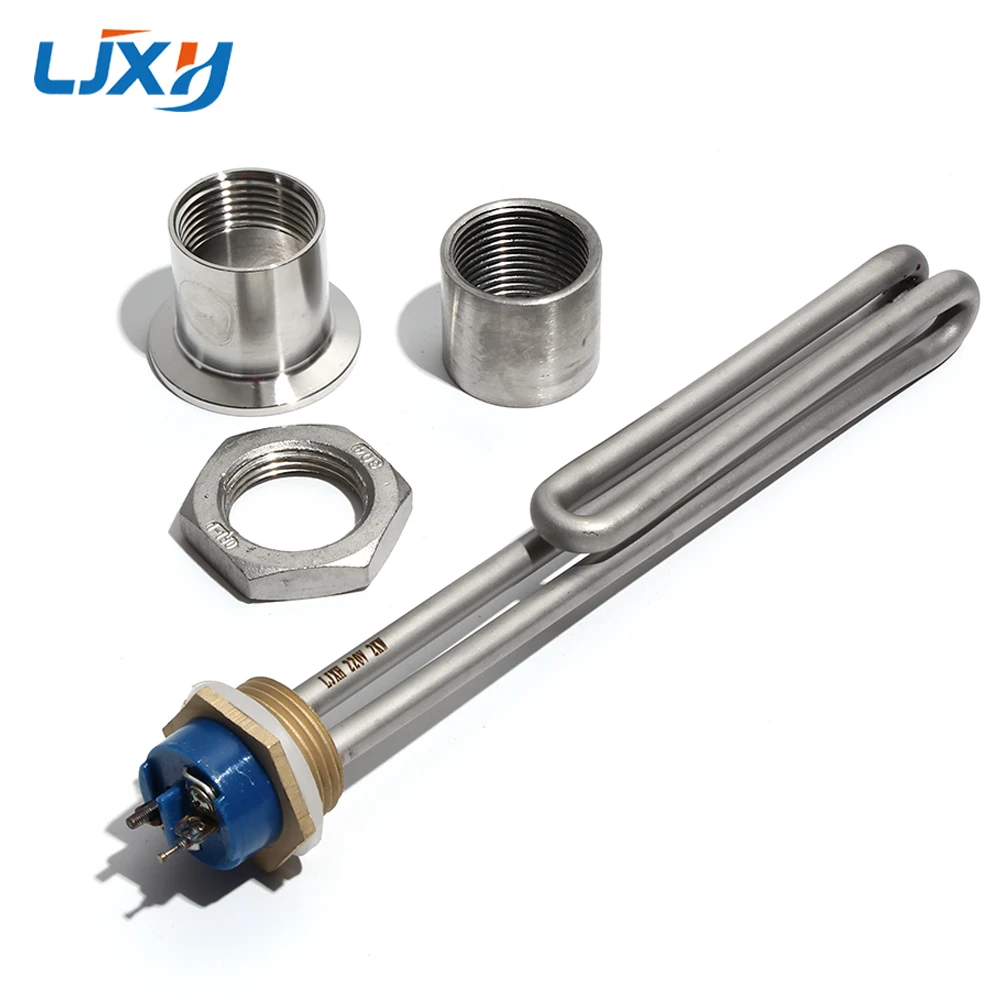 LJXH Foldback Screw In Electric Water Heater Element with 1 INCH NPT Thread  1KW/2KW/3KW/4KW/6KW 201 Stainless Steel