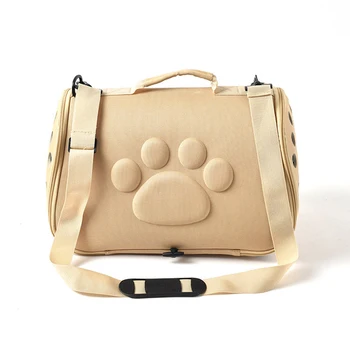 Pure Color Travel Pet Bag Carrier Cat Bag Breathable Folding Small Dog Outdoor Single shoulder Bag Pet Carrying 4