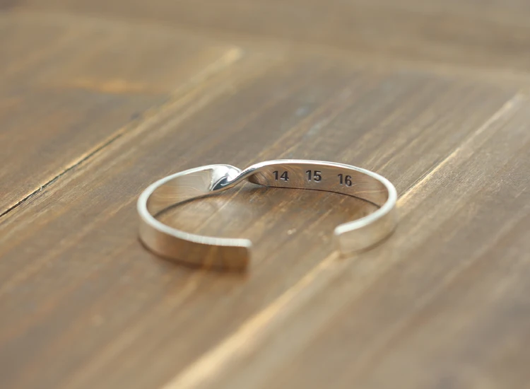 S925 sterling silver open bracelet retro personality fashion with life style lovers simple atmosphere jewelry new Bangles