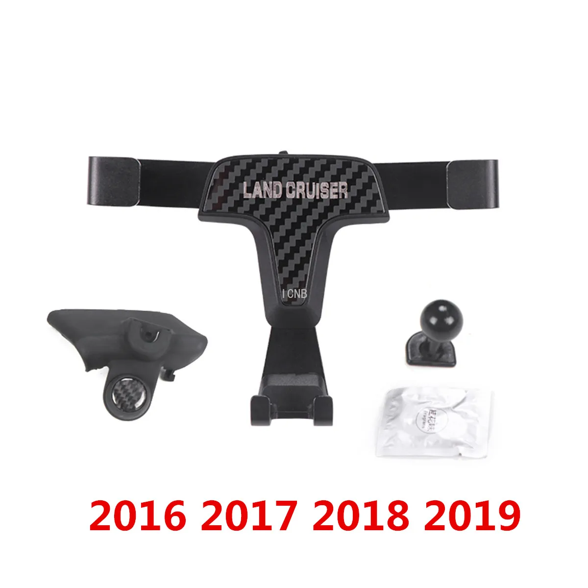 16-19 Кнопка из углеродного волокна для телефонов, держатель для Toyota Land Cruiser 200 FJ200 2008 2009 2010 2011 2012 2013 - Цвет: 16-19