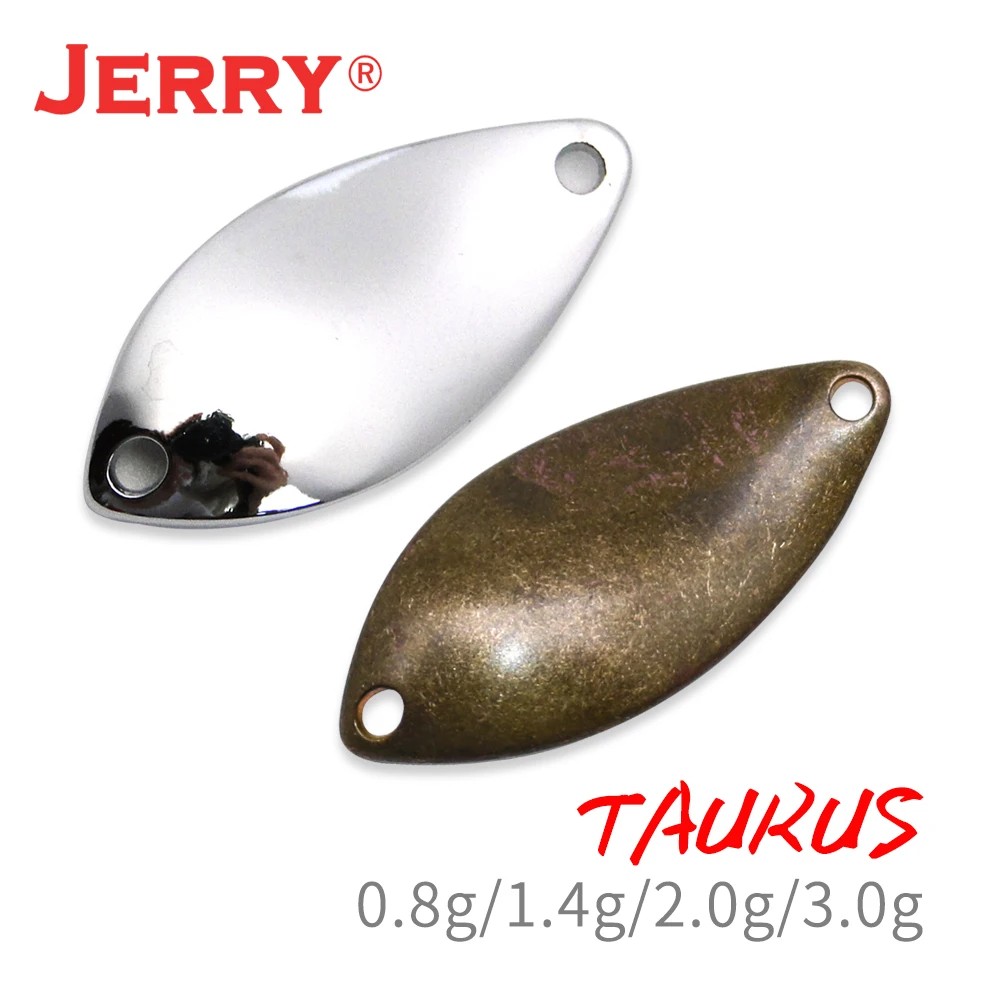 Jerry-Señuelos de Pesca giratorios, Micro cucharas, brillos de Pesca en  blanco sin pintar, 0,6g, 1,2g, 1,8g, 2,8g, cebo de Metal, trucha de latón