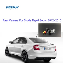 Yessun камера номерного знака для Skoda Rapid Sedan 2012~ Автомобильная камера заднего вида помощь при парковке