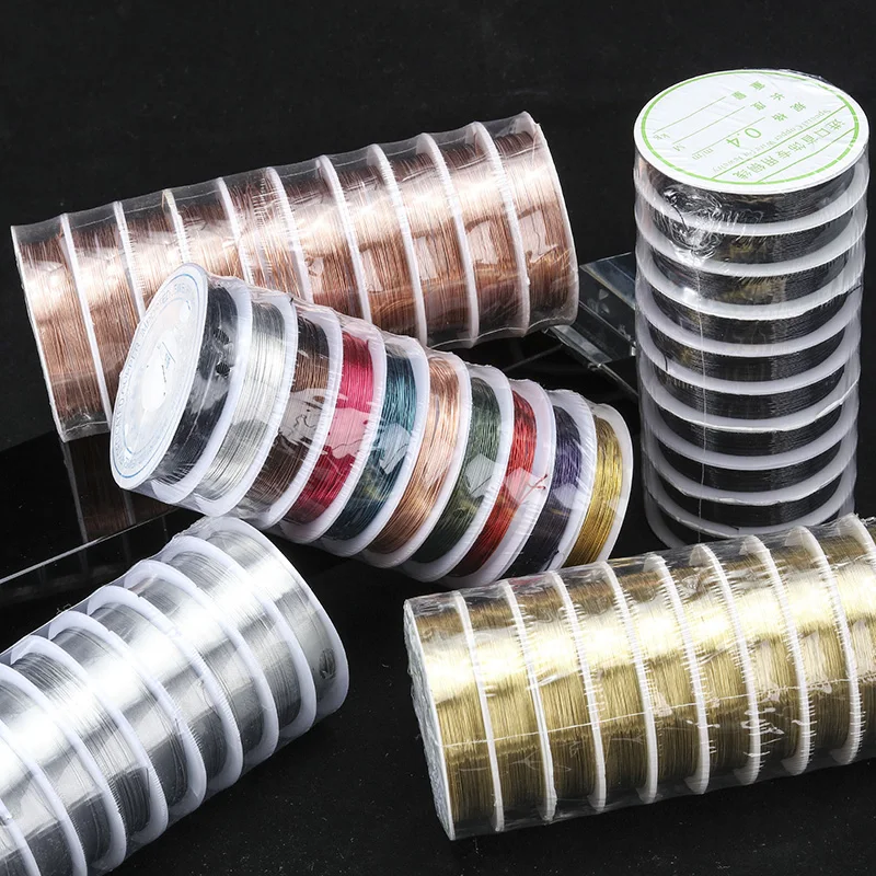 

0.2/0.25/0.3/0.4/0.5/0.6/0.8/1.0mm gold silver rose gold copper wire Metal wire 0.3mm thick 18 meters DIY jewelry Accessories