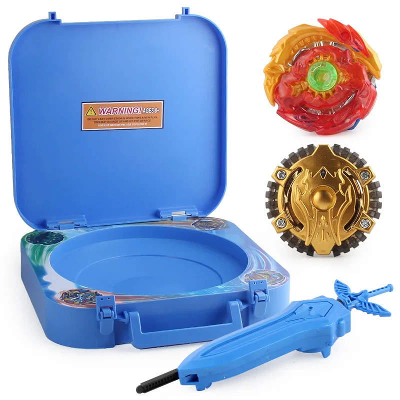 

Burst Generation Alloy Fighting Spinner Double Battle Trash Toolbox Gyro Plate with 8-Beyblade Spinner