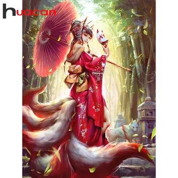 

Huacan 5D DIY Diamond Painting Fox Full Square/Round Diamonds Embroidery Beauty Decorations Home Art Set