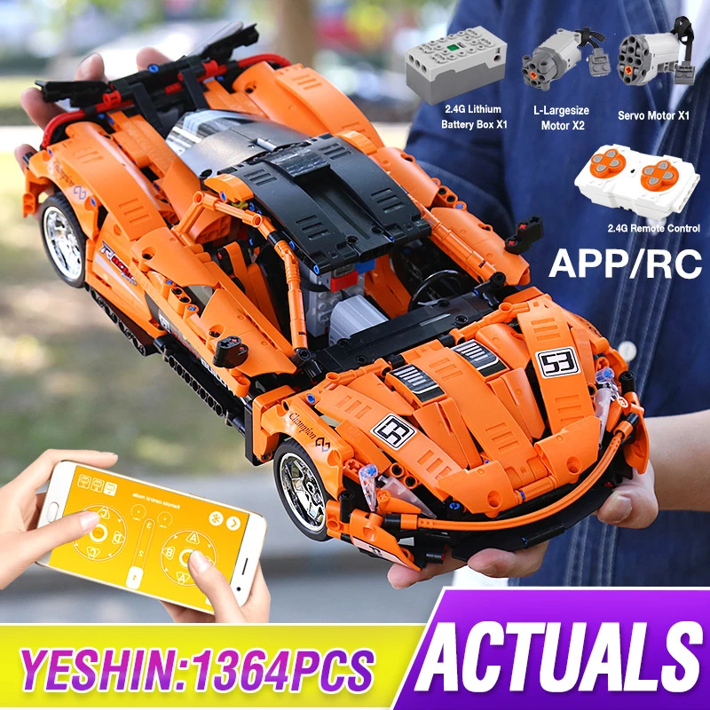 Motorized Moc 20087 Mclaren P1 Racing Car High Tech App Remote Control Car Building Blocks Bricks Toys Gifts For Children Kids Blocks Aliexpress