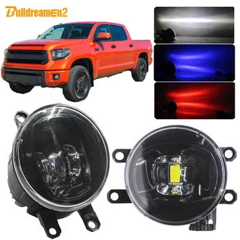 

Buildreamen2 For Toyota Tundra 2014 2015 2016 Car 4000LM Fog Light Assembly LED Devil Eye DRL H11 12V Accessories