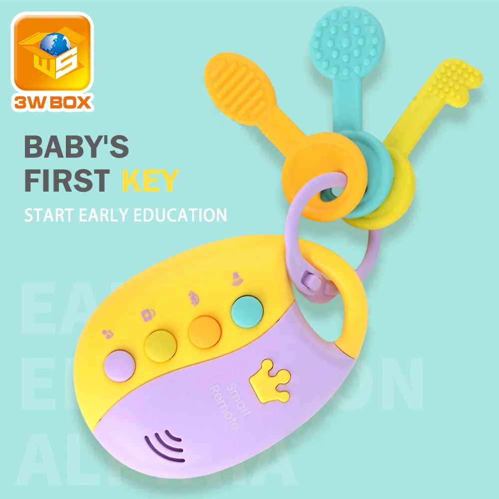 3WBOX Funny Baby Toy Musical Car Key Vocal Smart Remote Car Voices