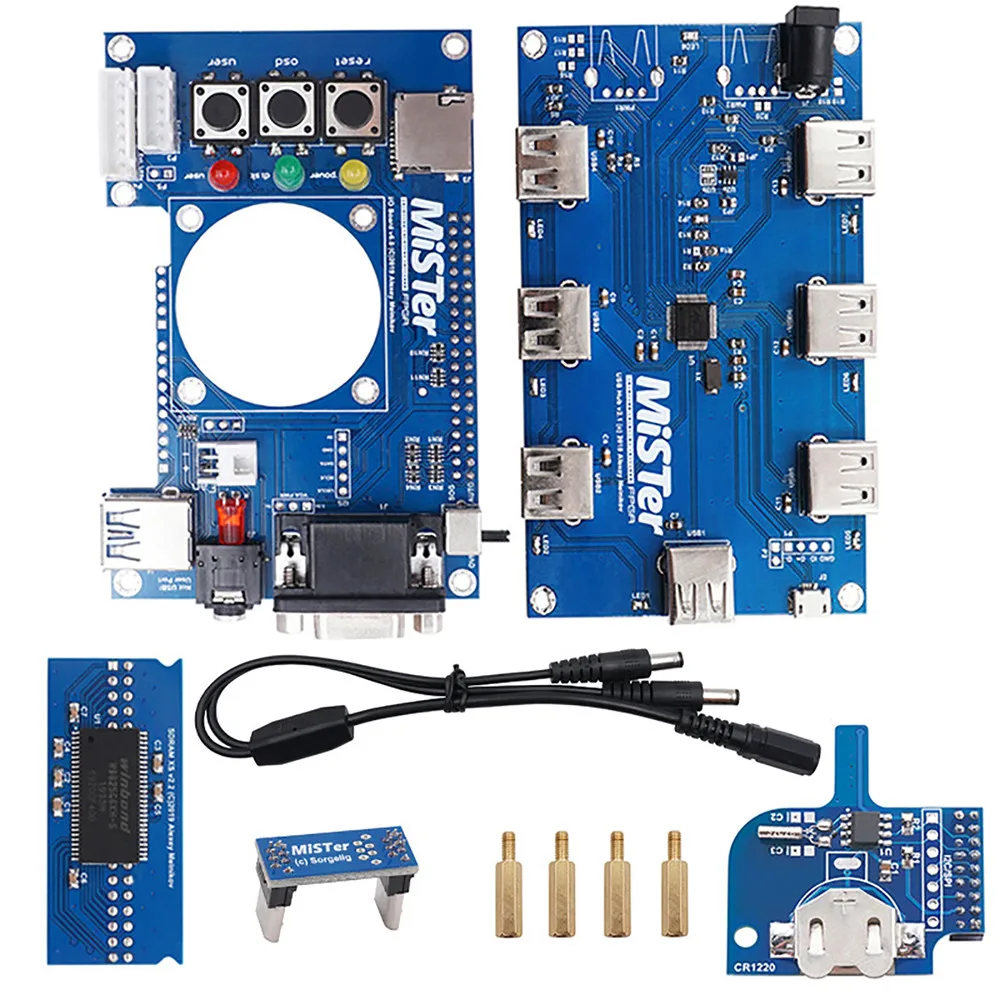 Manual Welding Mister-USB Hub v2.1 Board For Mister FPGA 7 USB Ports IO Board for Terasic DE10-Nano Accessories