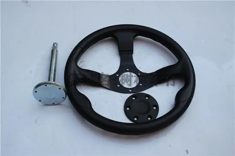 

DIY Four Wheel Homemade Modification Karting Steel Car Baja Drift Car 350mm Six Holes Steering Wheel Fix Seat