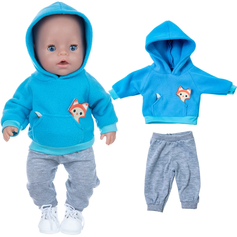 Doll Clothes Barbie Doll Clothes New Fox Suit For 17 Inch Baby Doll 43cm New Born Baby Doll Clothes, Shoes Are Not Included.