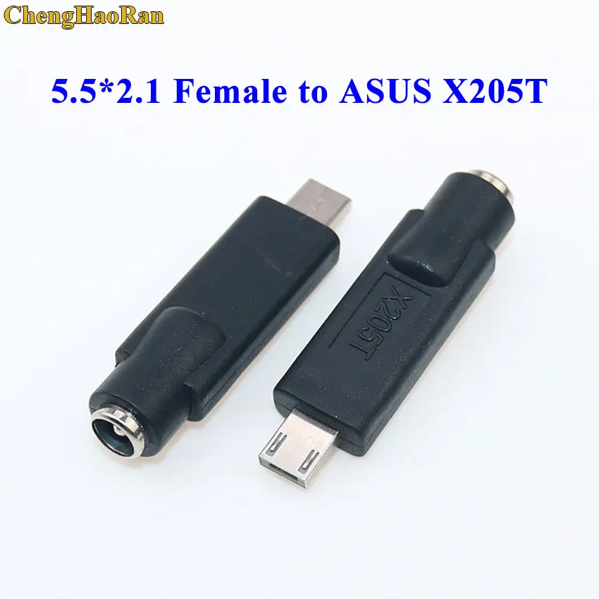 DC 전원 플러그 어댑터 잭, 5.5X2.1mm 암에서 2.0*0.6 4.0*1.7 5.5*1.0 5.5*3.0 6.3*2.0 2.5mm, USB 2.0, ASUS X205T